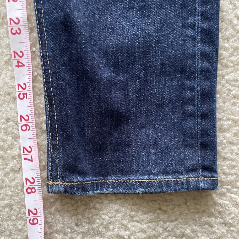 Rag & Bone Women’s Jeans Size 26 The Dre Medium Wash Blue Distressed Preowned - Thumbnail 4