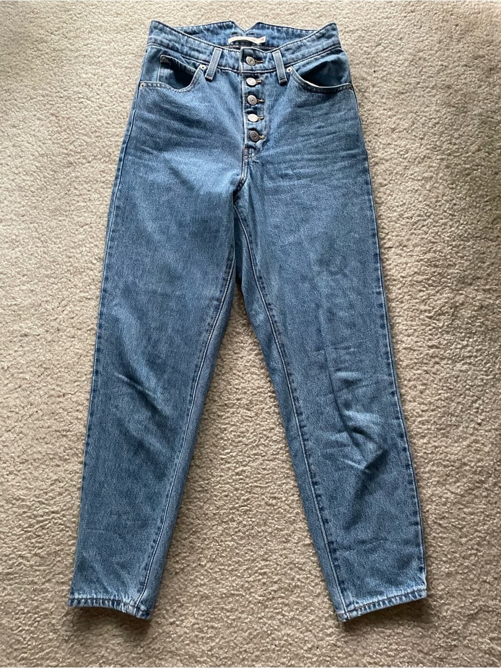 Levi's High Waisted Mom Jeans Light Blue Denim Women’s Size 25 - Thumbnail 5