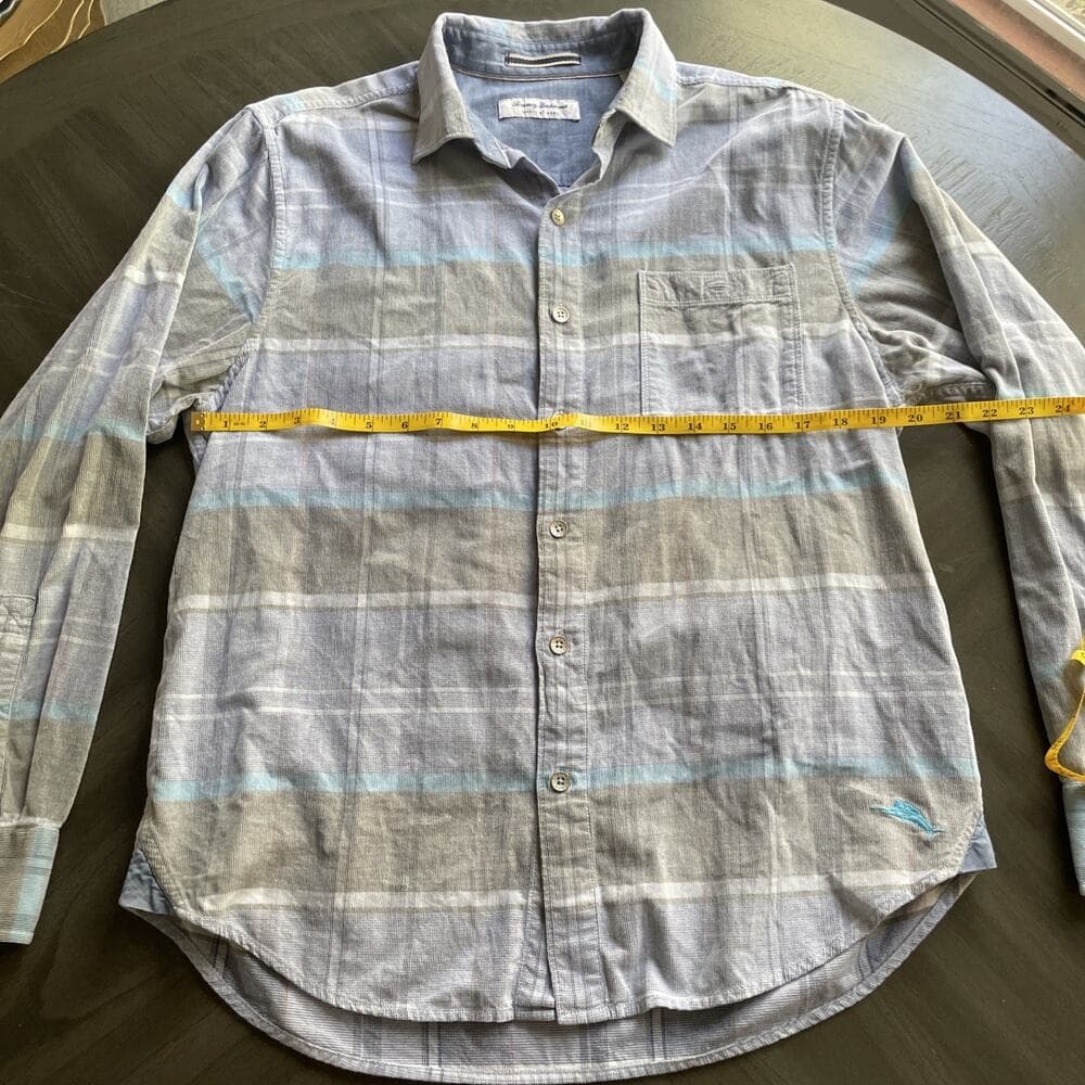 Tommy Bahama Men's Size M Coastline Cord Shirt Corduroy Striped Long Sleeve - Thumbnail 9