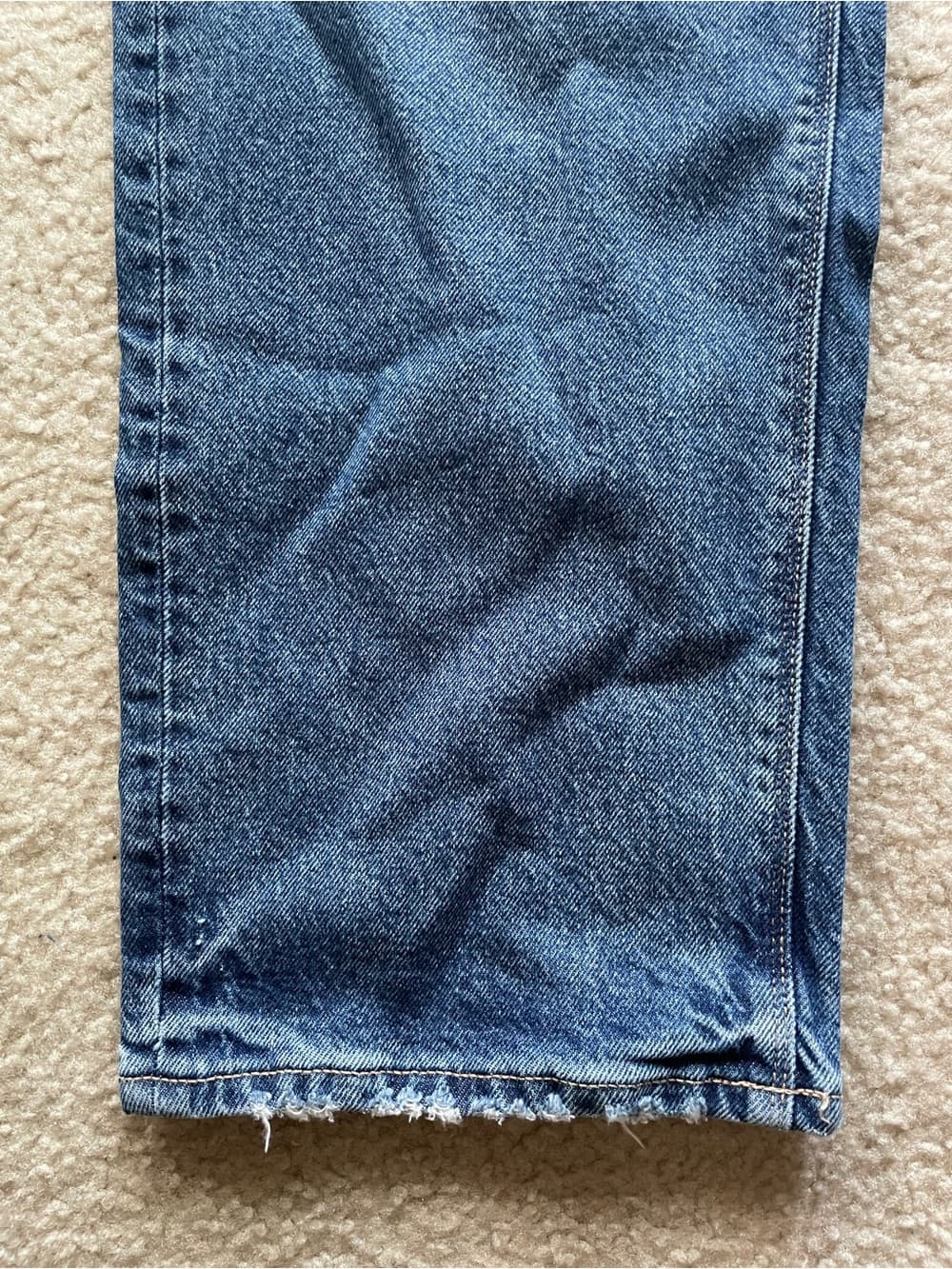 American Eagle Super High-Rise Straight Blue Jeans Women’s 16 Short NWT - Thumbnail 6