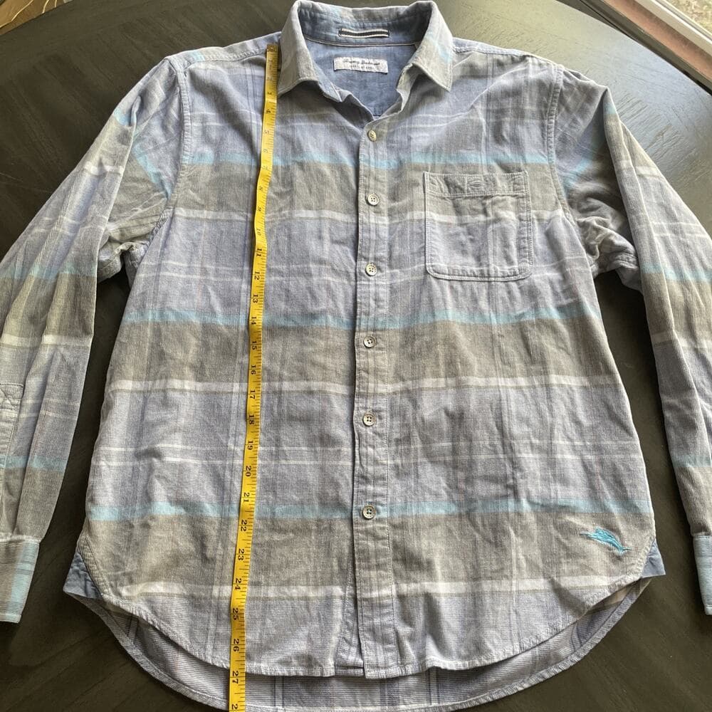 Tommy Bahama Men's Size M Coastline Cord Shirt Corduroy Striped Long Sleeve - Thumbnail 6