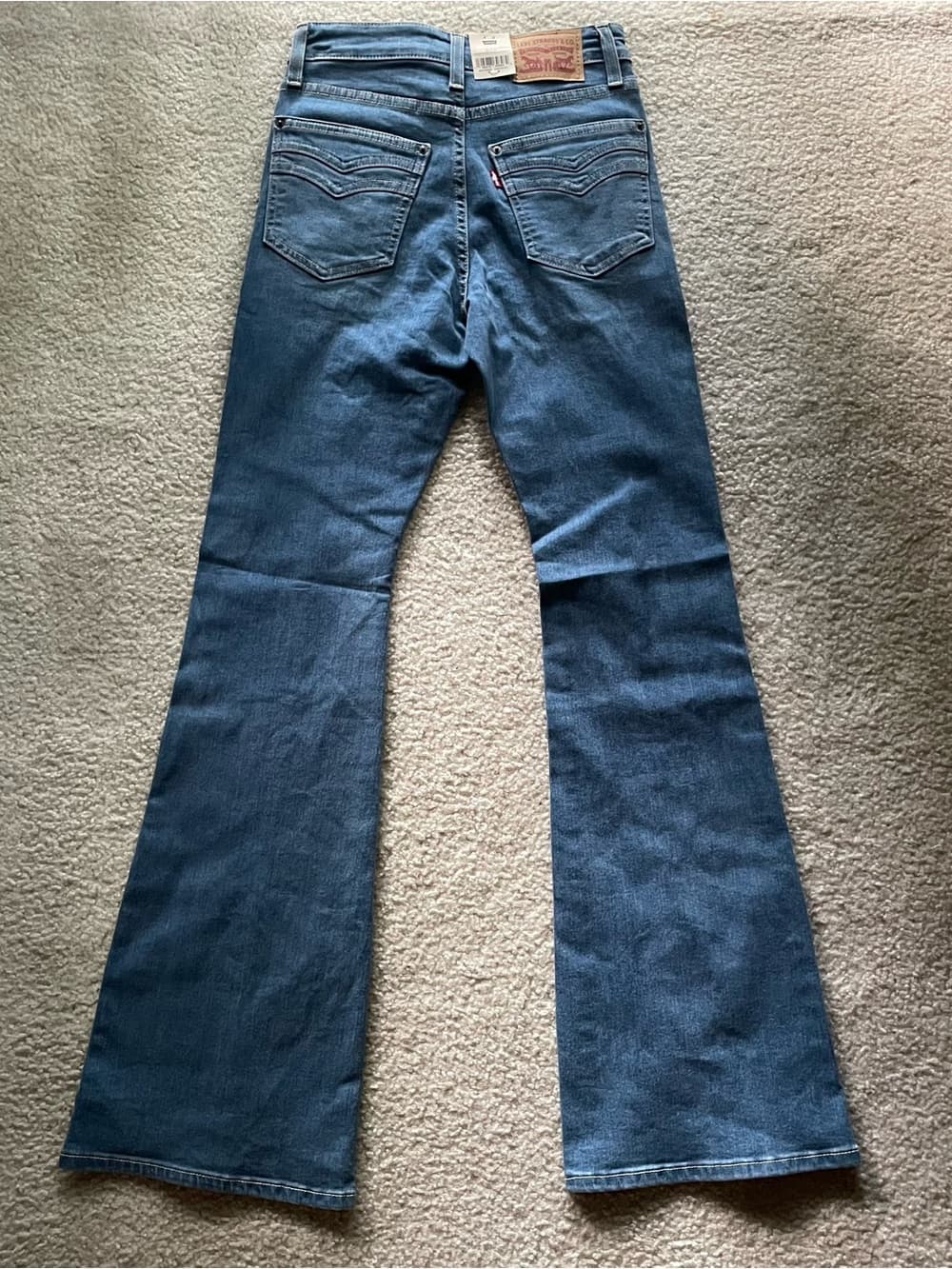 Levi's 726 Flare High Rise Women's Blue Jeans Size 26 NWT - Thumbnail 7