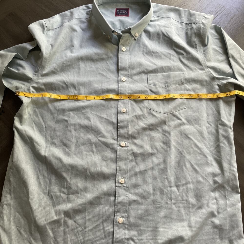 UNTUCKit Light Green Slim Fit Wrinkle Free Button Down Shirt Men's SIze XXL - Thumbnail 5