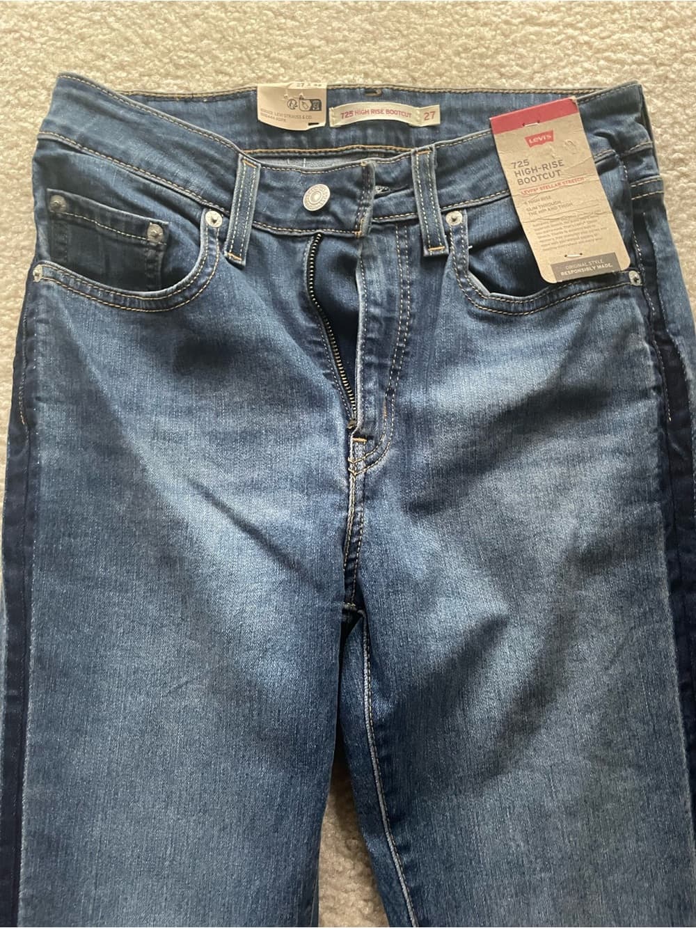 Levi's 724 High-Rise Bootcut Blue Jeans Women’s 27x32 NWT - Thumbnail 10