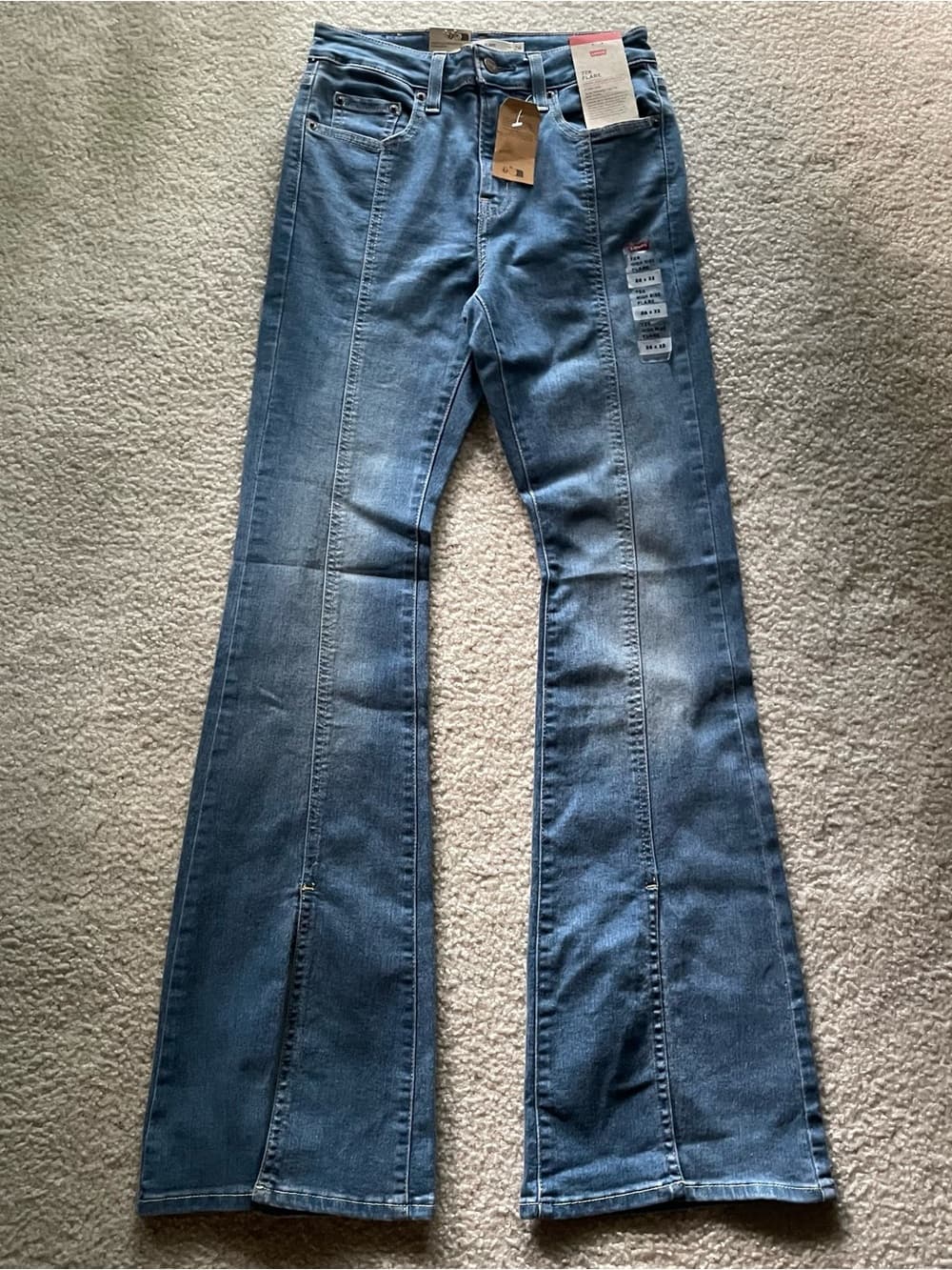 Levi's 726 Flare High Rise Women's Blue Jeans Size 26 NWT - Thumbnail 2