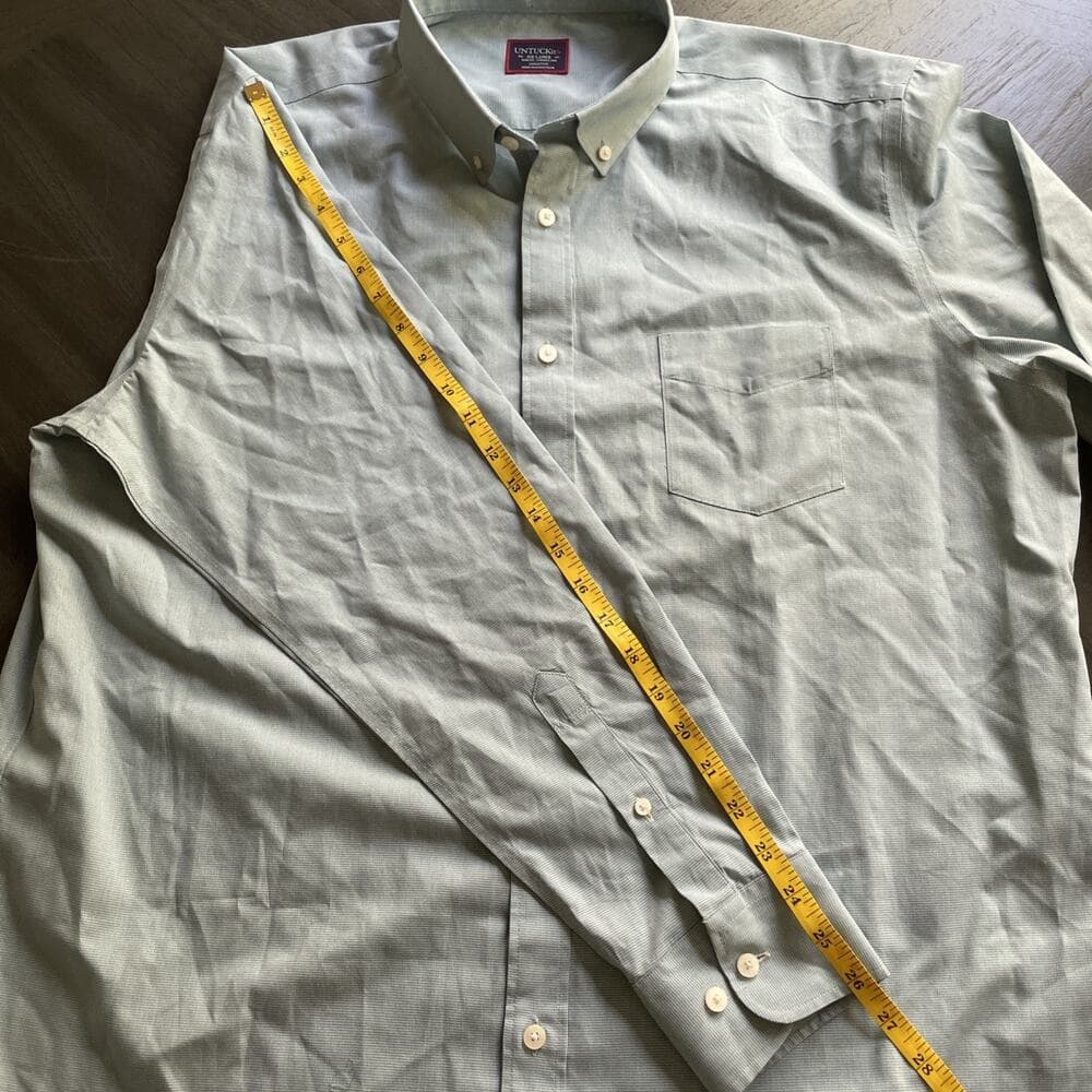 UNTUCKit Light Green Slim Fit Wrinkle Free Button Down Shirt Men's SIze XXL - Thumbnail 7