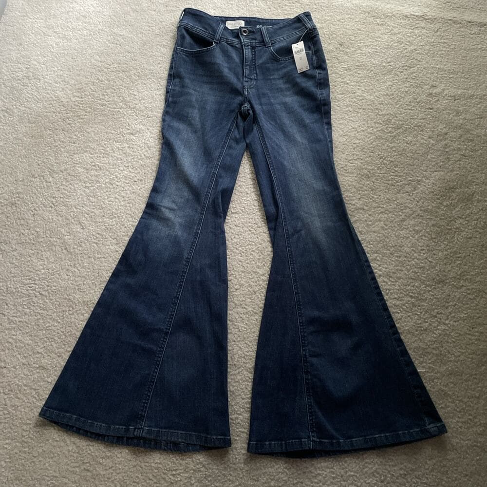 Anthropologie Pilcro Flare Blue Jeans Womens Size 26 NWT - Thumbnail 5