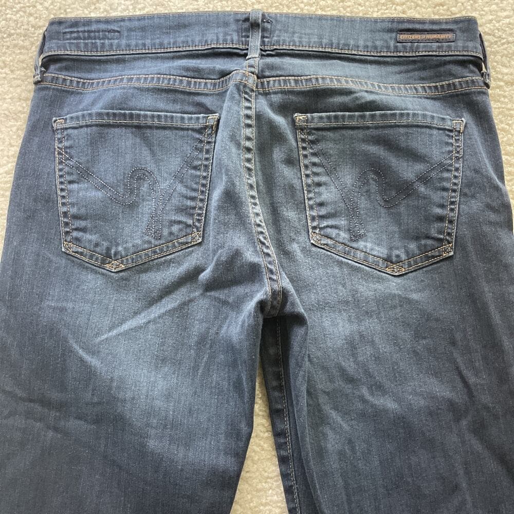 Citizens Of Humanity Ava Low Rise Straight Leg Blue Jeans Womens 29 - Thumbnail 7