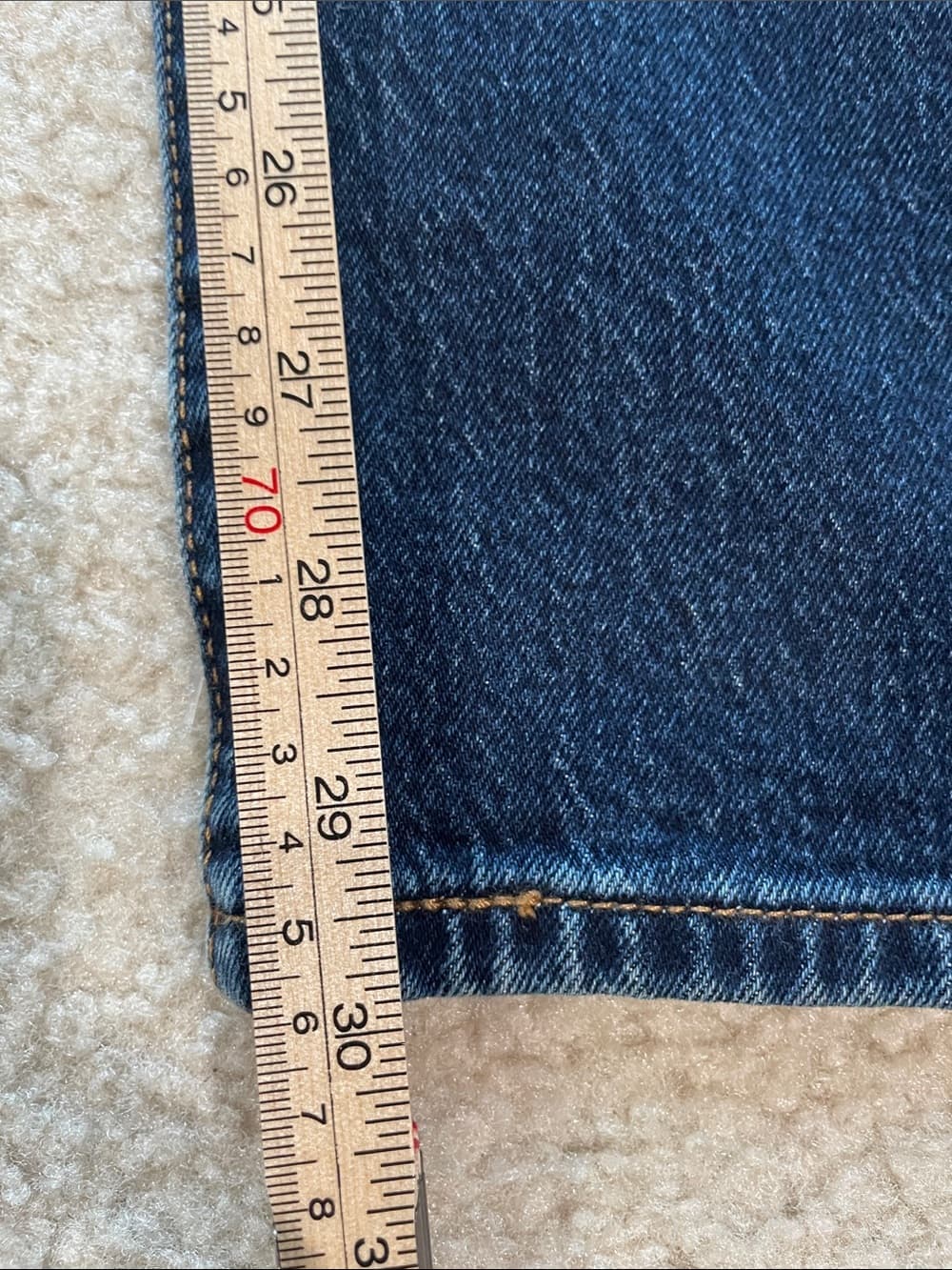 Levis 501 Curve High Rise Straight Leg Stretch Dark Blue Jeans Womens 31x30 NWT - Thumbnail 10