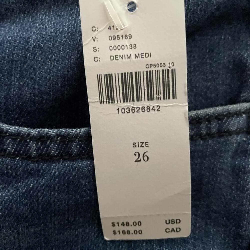 Anthropologie Pilcro Flare Blue Jeans Womens Size 26 NWT - Thumbnail 3