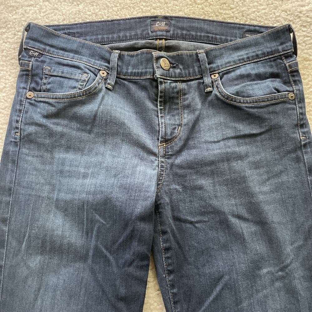 Citizens Of Humanity Ava Low Rise Straight Leg Blue Jeans Womens 29 - Thumbnail 9