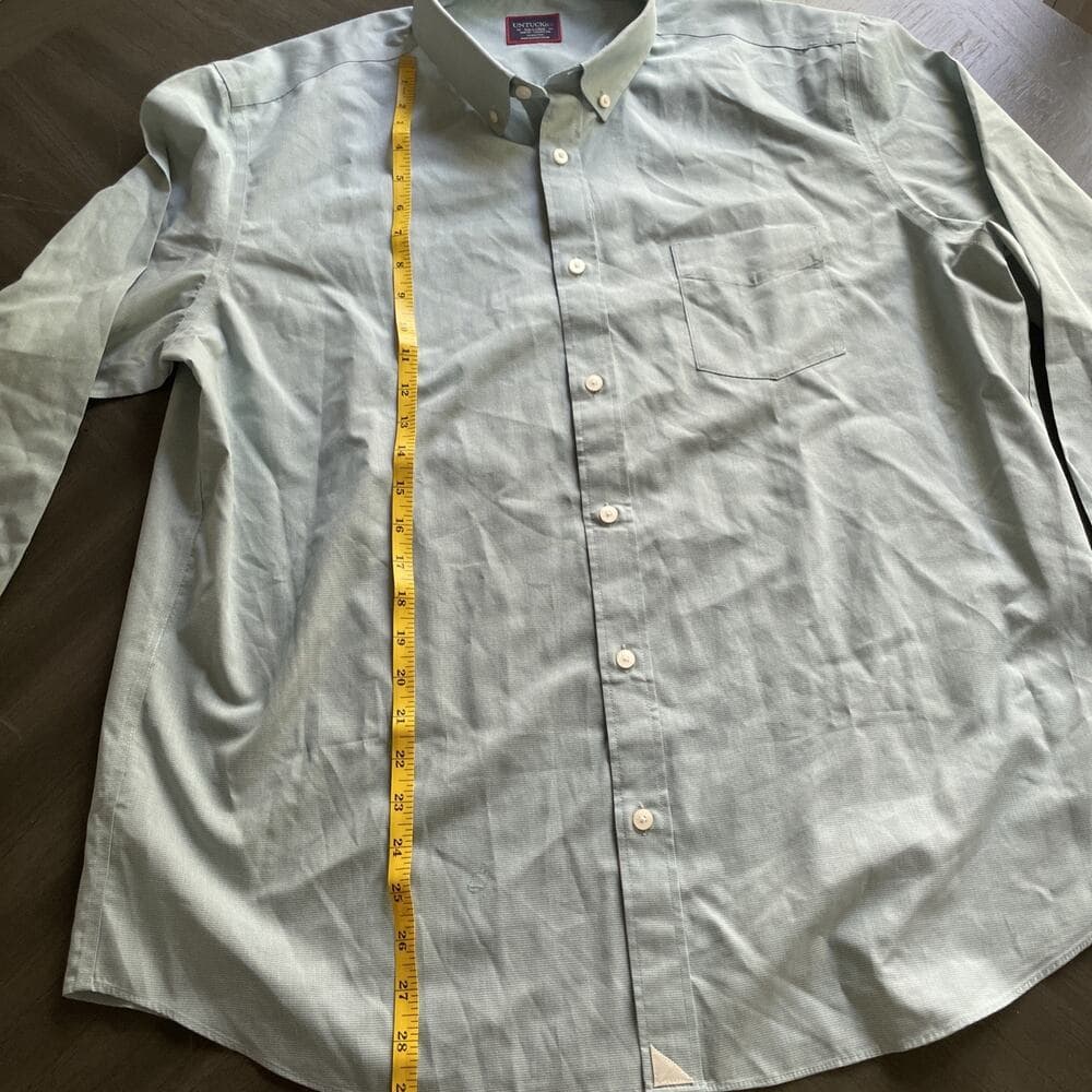 UNTUCKit Light Green Slim Fit Wrinkle Free Button Down Shirt Men's SIze XXL - Thumbnail 3