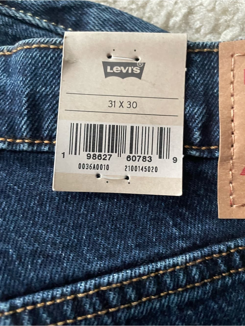 Levis 501 Curve High Rise Straight Leg Stretch Dark Blue Jeans Womens 31x30 NWT - Thumbnail 8