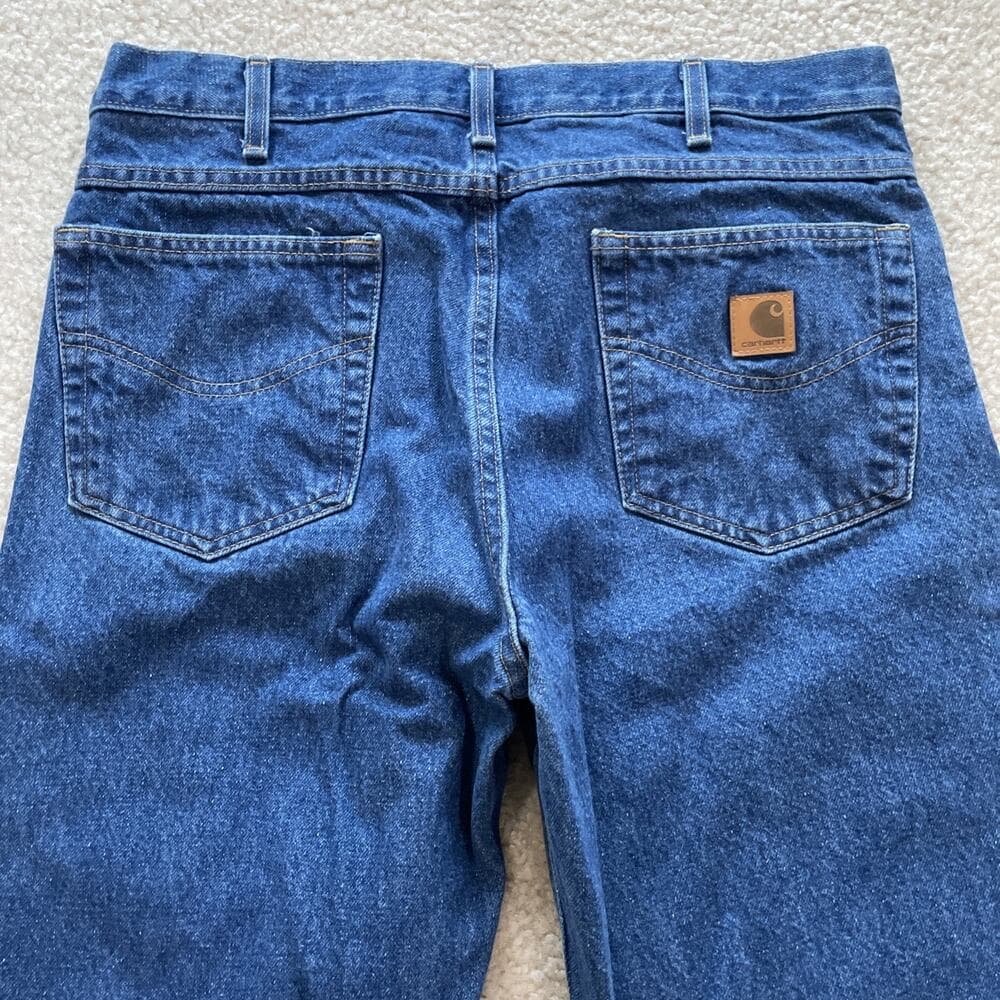 Carhartt Relaxed Fit Mens Jeans Size 36x30 Preowned Blue - Thumbnail 7