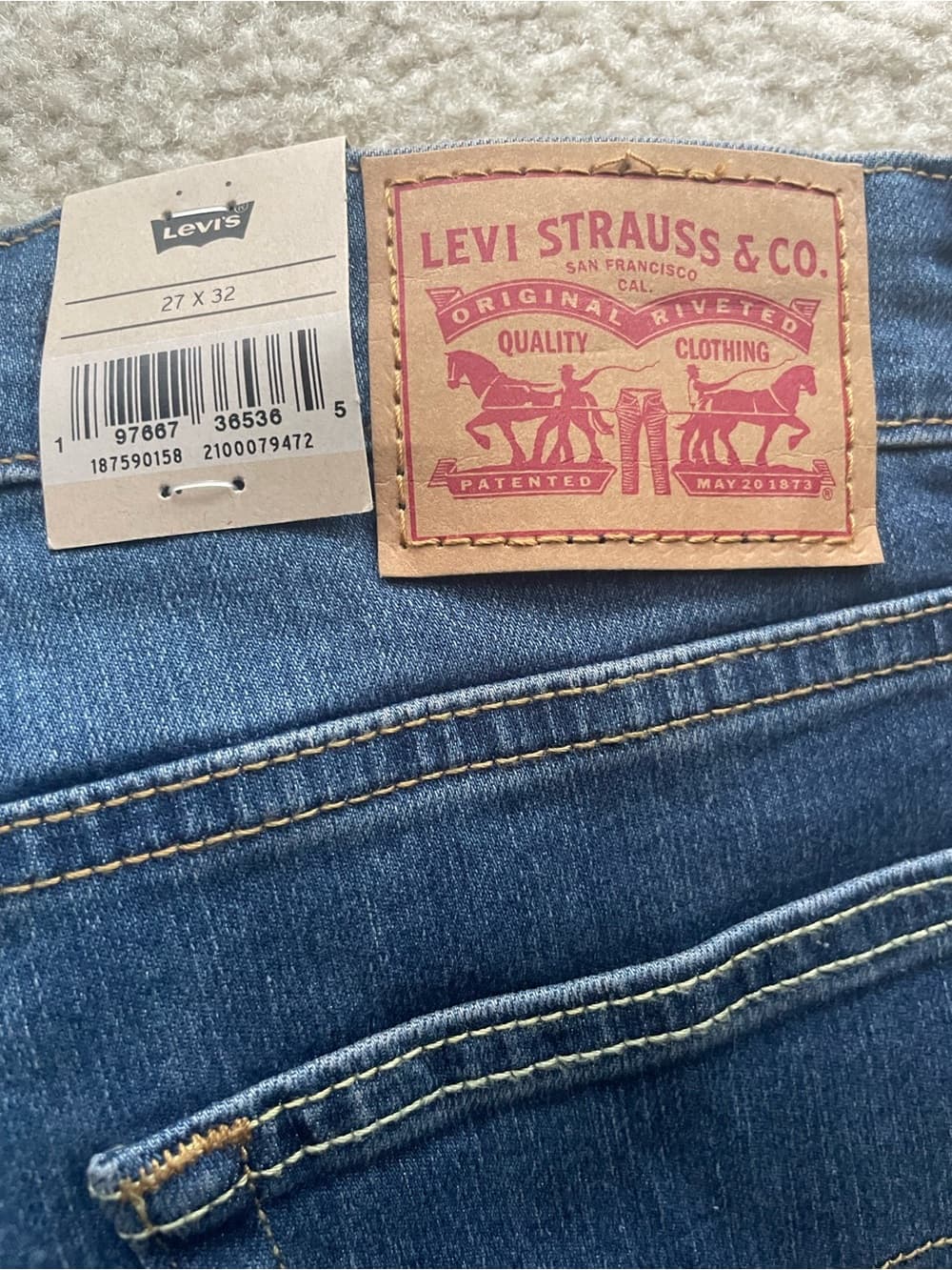 Levi's 724 High-Rise Bootcut Blue Jeans Women’s 27x32 NWT - Thumbnail 8