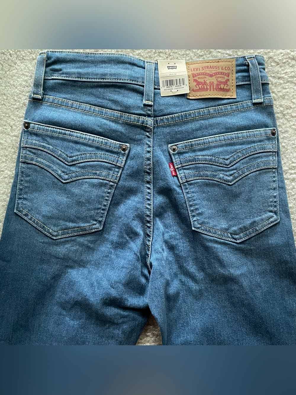 Levi's 726 Flare High Rise Women's Blue Jeans Size 26 NWT - Thumbnail 5