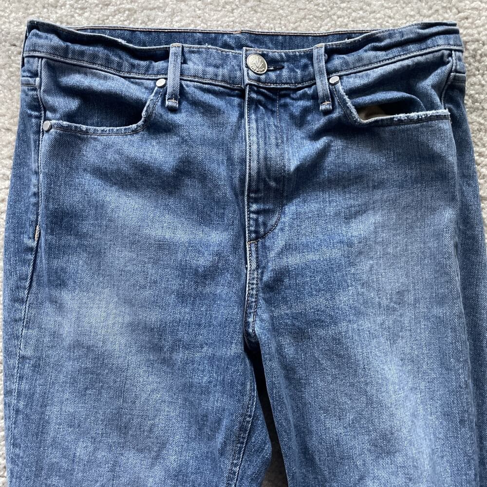 Rag And Bone Farrah Rough Hem Blue Jeans Womens Size 28 - Thumbnail 12