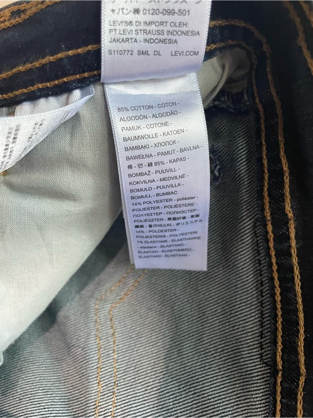 Levi's Women's Ribcage Straight Ankle Dark Blue Jeans Size 31 (x27) - Thumbnail 7