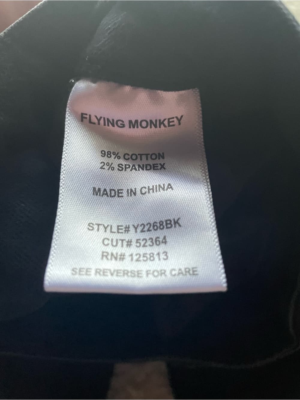 Flying Monkey Black Distressed Ripped Flare Slit Leg Jeans Women’s 24 - Thumbnail 3