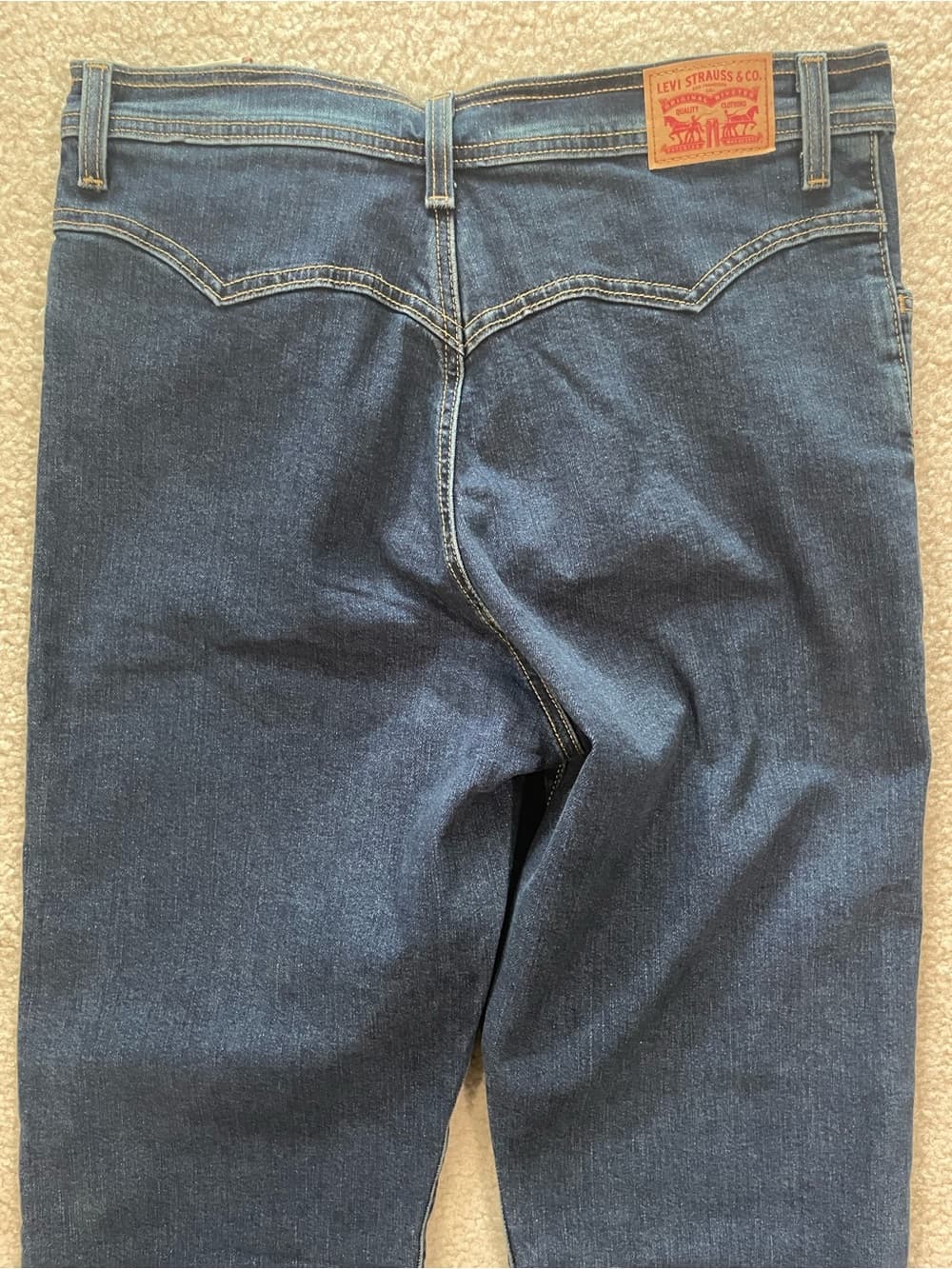 Levi's Women's Ribcage Straight Ankle Dark Blue Jeans Size 31 (x27) - Thumbnail 11