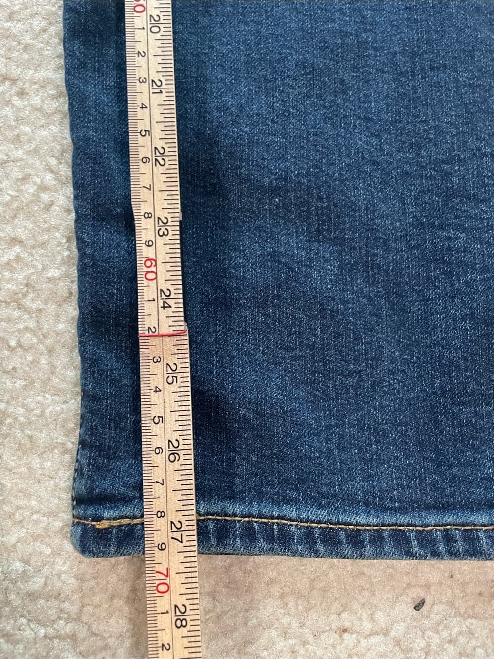 Levi's Women's Ribcage Straight Ankle Dark Blue Jeans Size 31 (x27) - Thumbnail 9