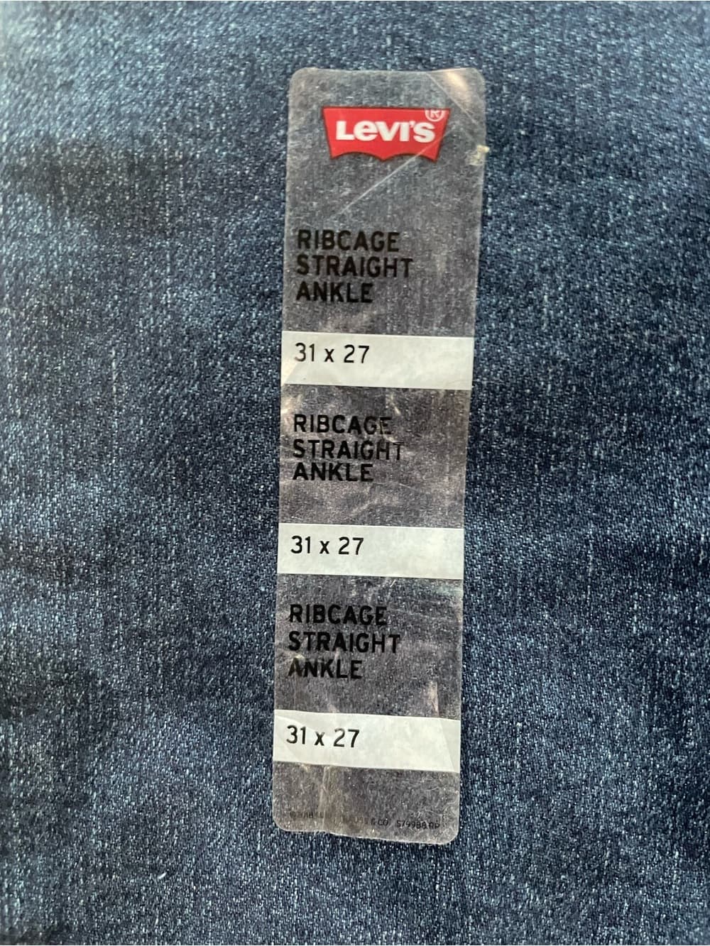 Levi's Women's Ribcage Straight Ankle Dark Blue Jeans Size 31 (x27) - Thumbnail 5