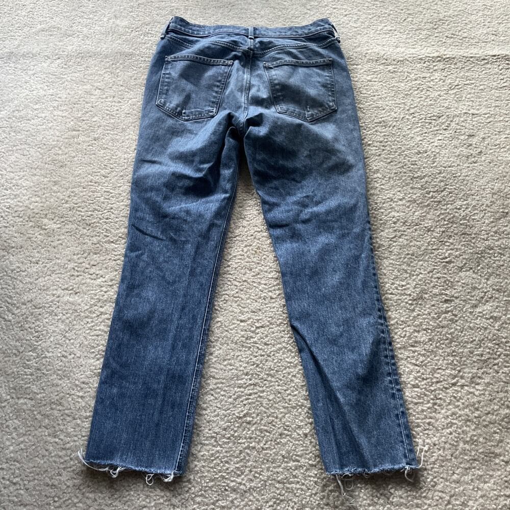 Rag And Bone Farrah Rough Hem Blue Jeans Womens Size 28 - Thumbnail 6