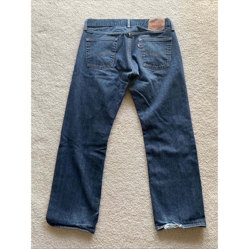Levis 514 Straight Jeans Mens 34x30 Blue Preowned Good - Thumbnail 3