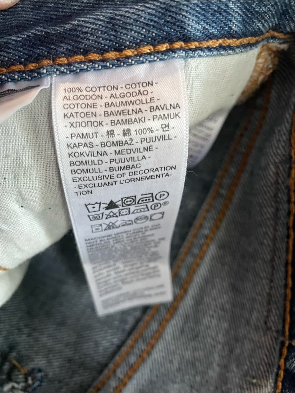 Levi's Blue Denim Pencil Skirt with a Back Slit Women’s 26 NWT - Thumbnail 5