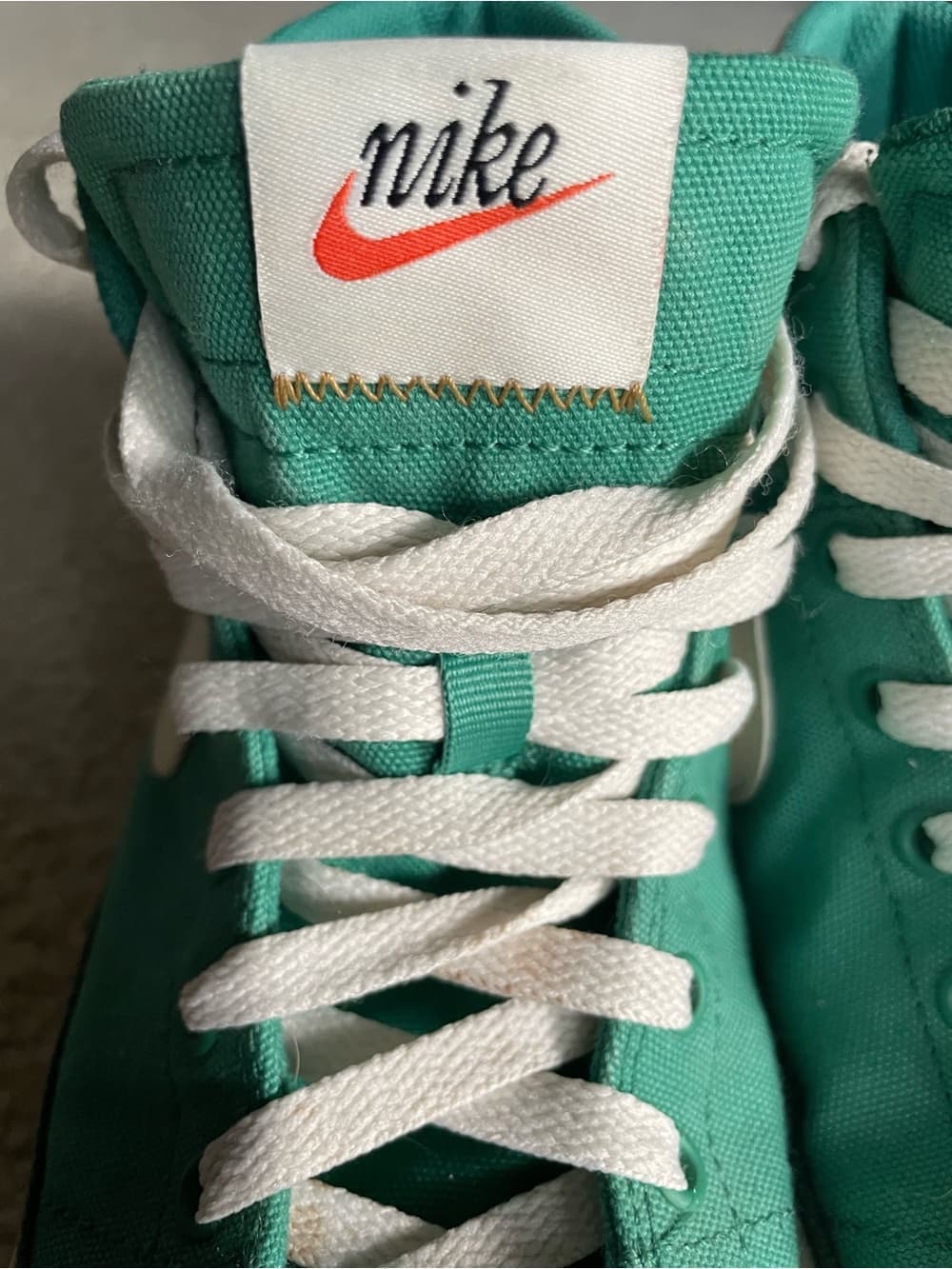 Nike Teal High-Top Sneakers with White Laces Men’s Size 8 50th Anniversary - Thumbnail 6