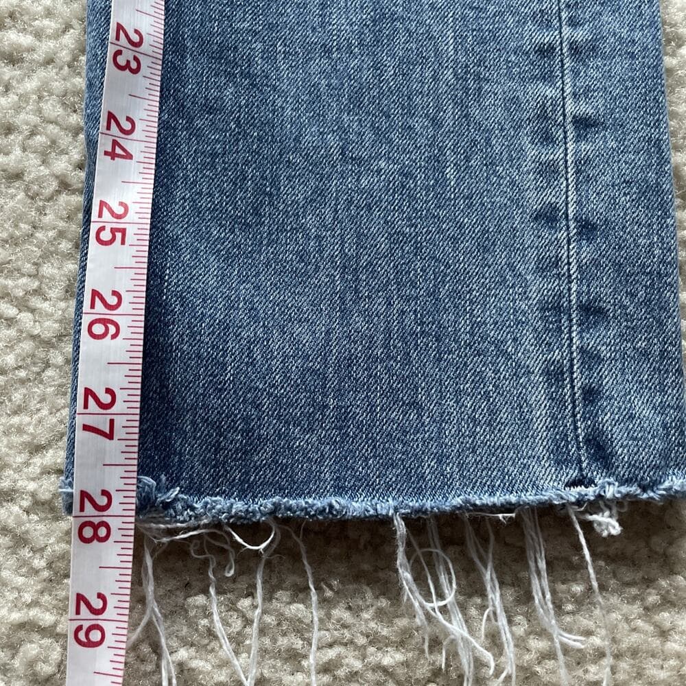 Rag And Bone Farrah Rough Hem Blue Jeans Womens Size 28 - Thumbnail 4
