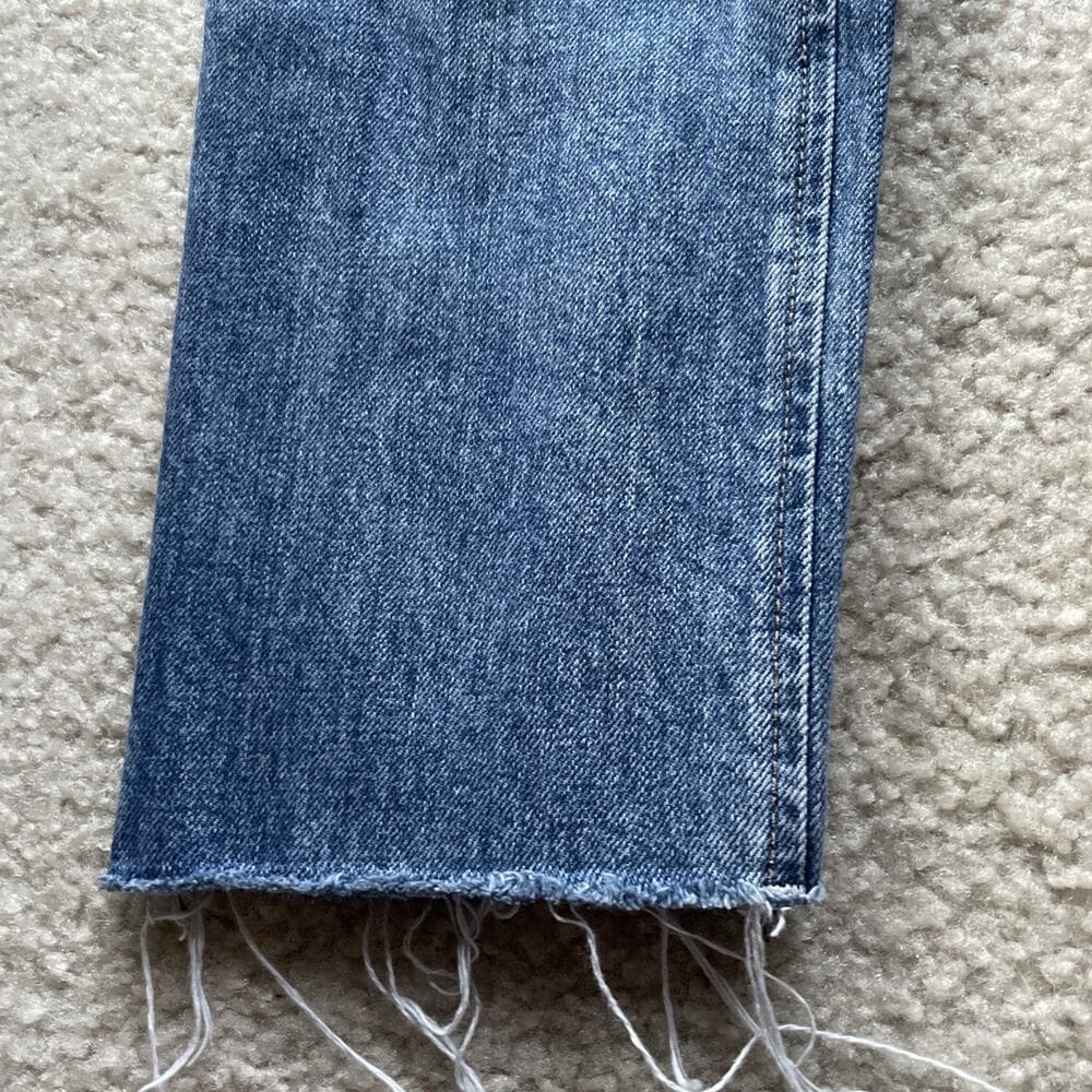 Rag And Bone Farrah Rough Hem Blue Jeans Womens Size 28 - Thumbnail 5