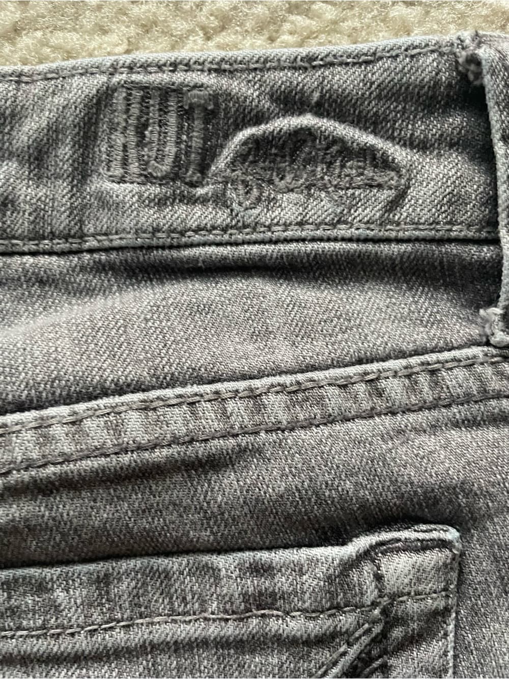 Kut from the Kloth Gray Cropped Ankle Jeans Size 10 Preowned - Thumbnail 7