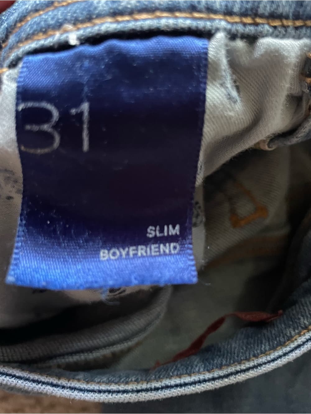 Anthropologie Pilcro Slim Boyfriend Jeans in Medium Blue Women’s Size 31 - Thumbnail 5