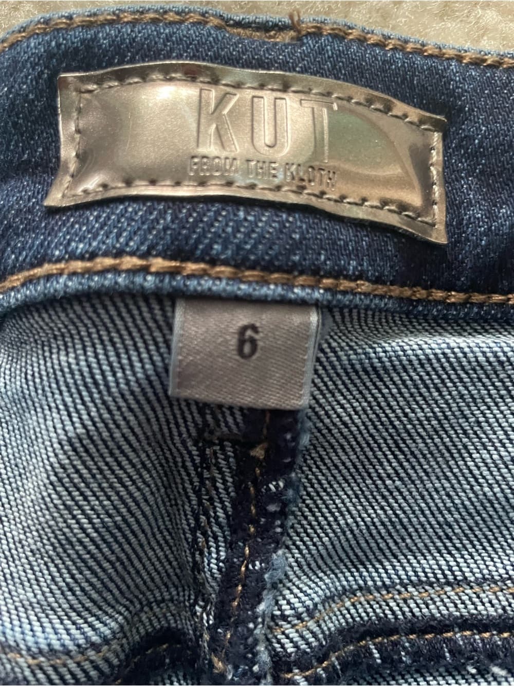 Kut from the Kloth Reese High-Rise Ankle Straight Leg Blue Jeans Women’s 6 - Thumbnail 2
