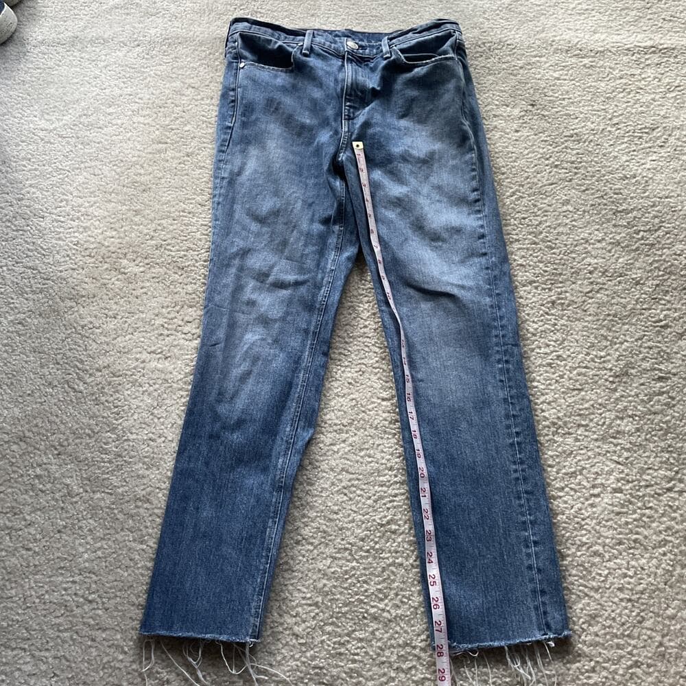 Rag And Bone Farrah Rough Hem Blue Jeans Womens Size 28 - Thumbnail 3