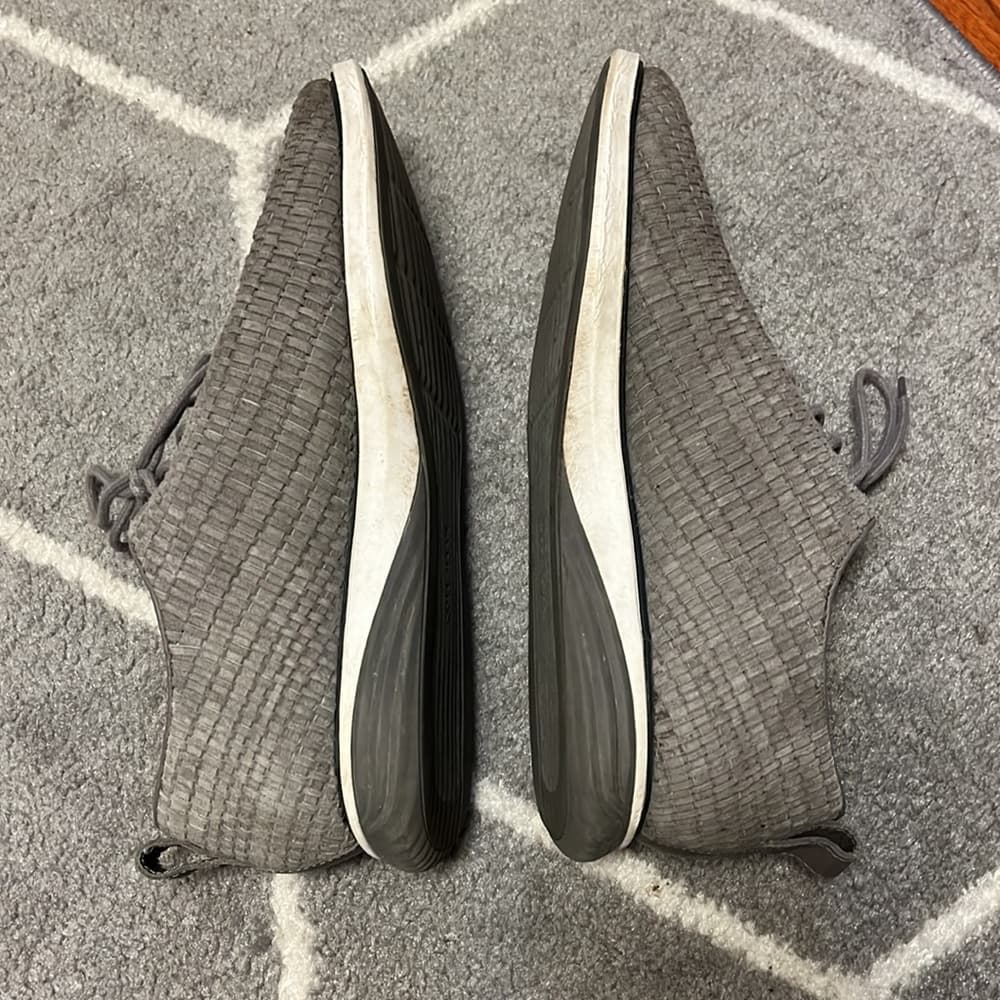Cole Haan Men's Woven Gray Lace-Up Sneakers - Thumbnail 2