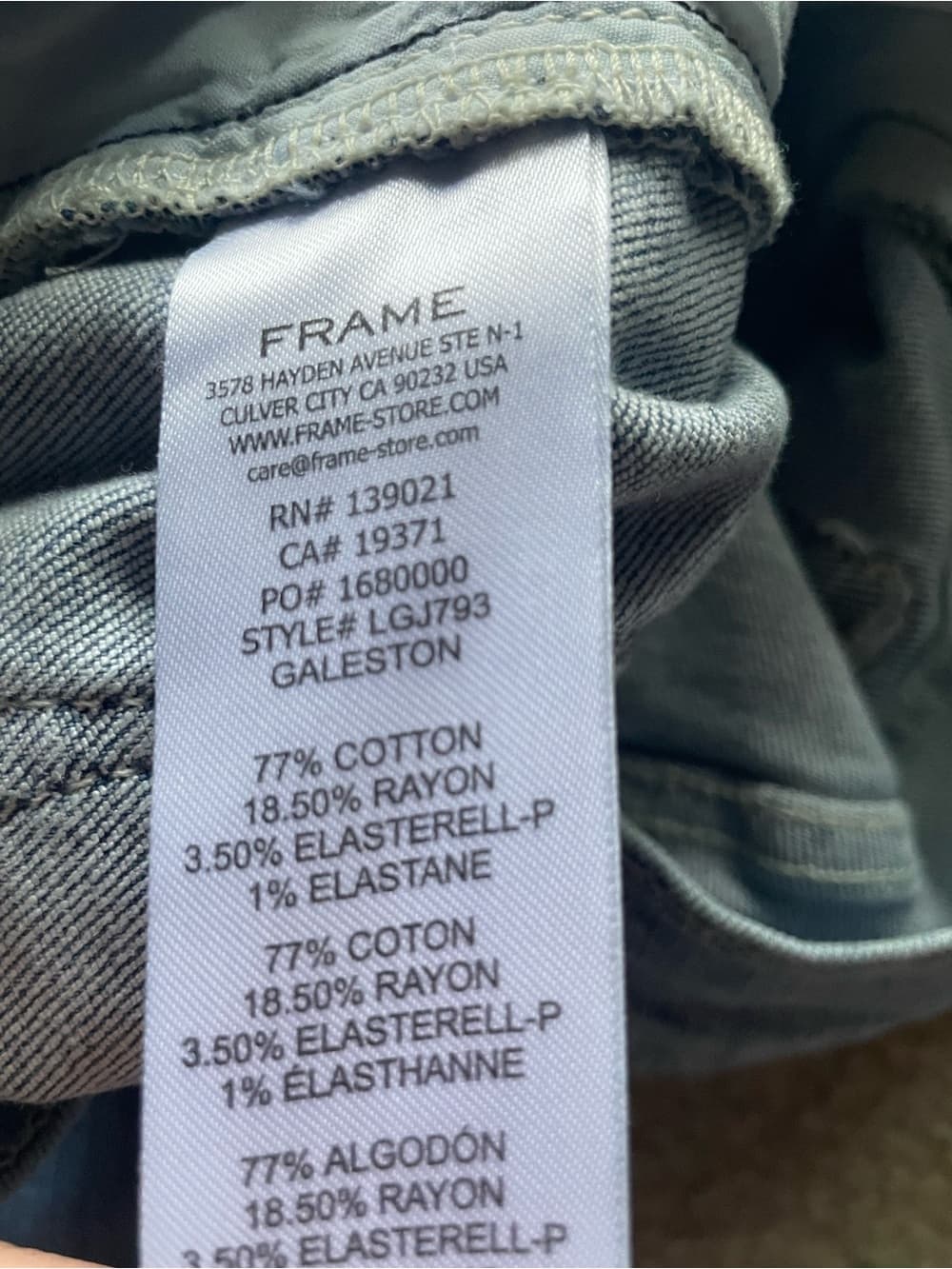 Frame Le Garcon Denim Women's Skinny Jeans in Medium Light Blue Size 27 - Thumbnail 6