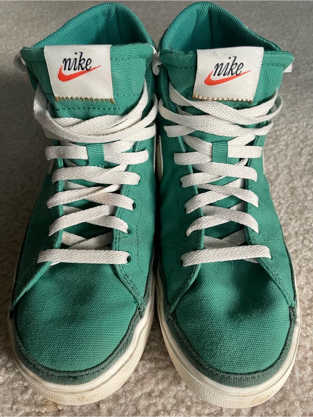 Nike Teal High-Top Sneakers with White Laces Men’s Size 8 50th Anniversary - Thumbnail 10