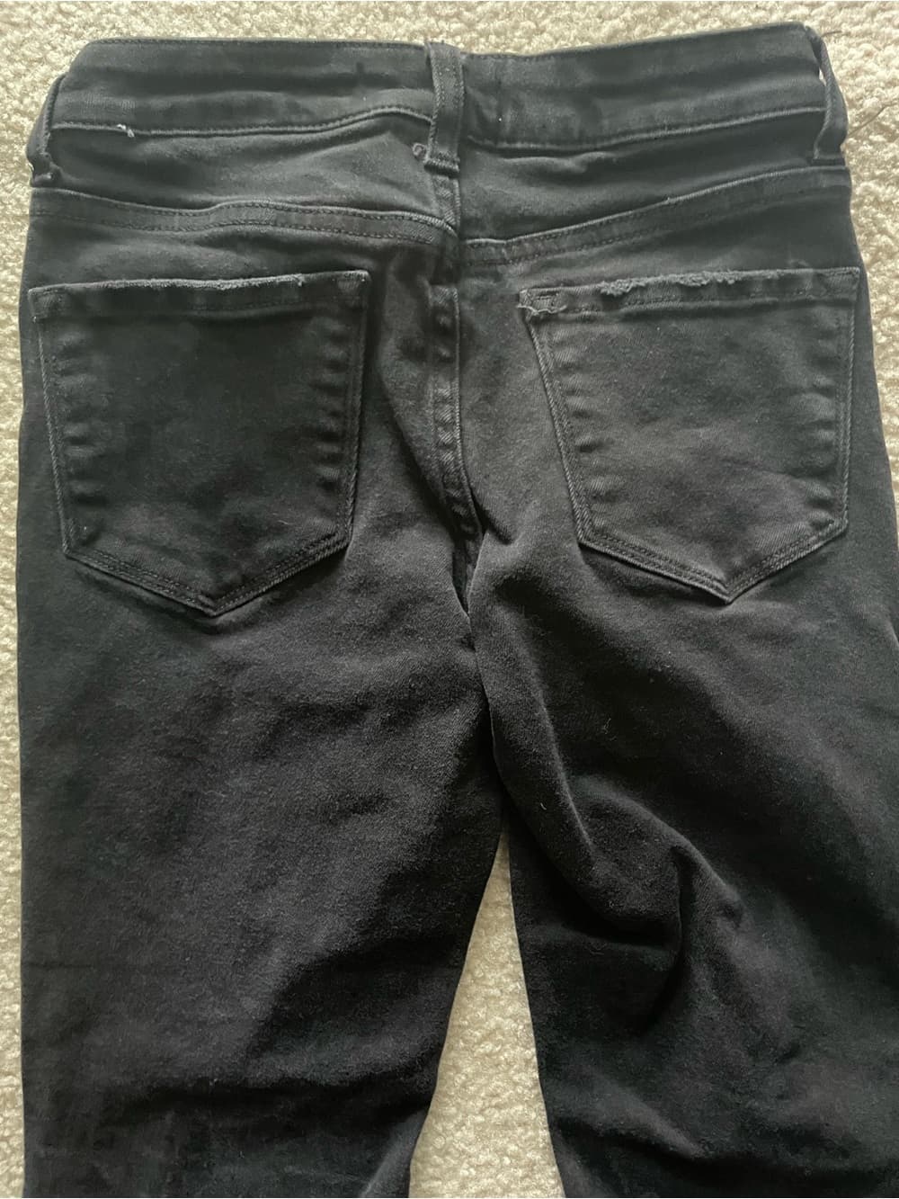 Flying Monkey Black Distressed Ripped Flare Slit Leg Jeans Women’s 24 - Thumbnail 8