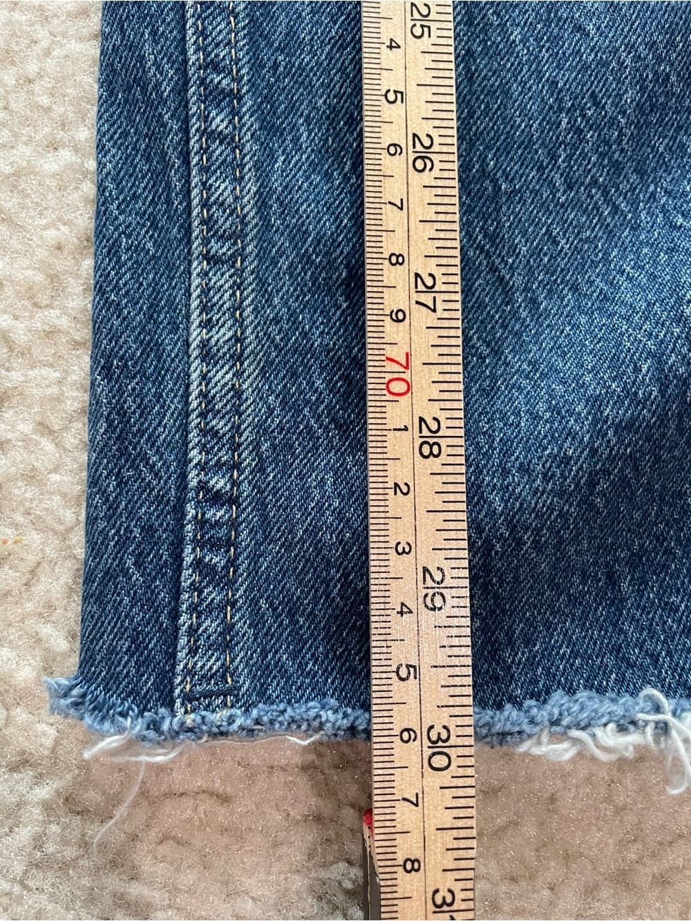 Free Assembly Super High-Rise Straight Distressed Women's Blue Jeans Size 10 - Thumbnail 3
