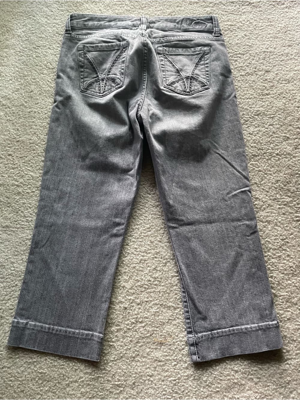 Kut from the Kloth Gray Cropped Ankle Jeans Size 10 Preowned - Thumbnail 9