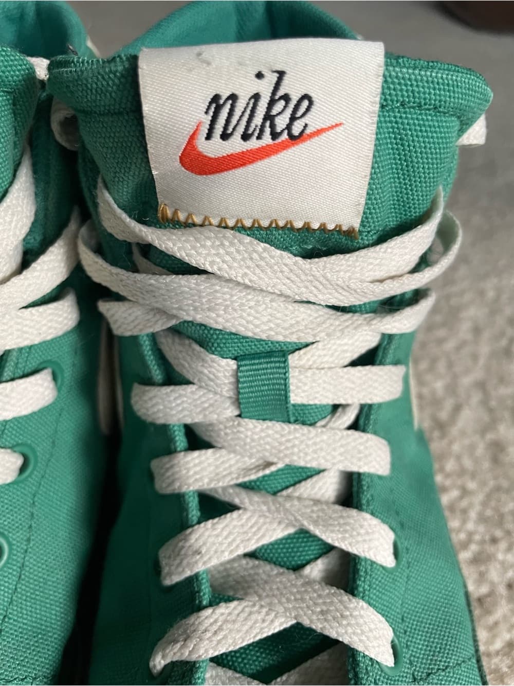 Nike Teal High-Top Sneakers with White Laces Men’s Size 8 50th Anniversary - Thumbnail 5
