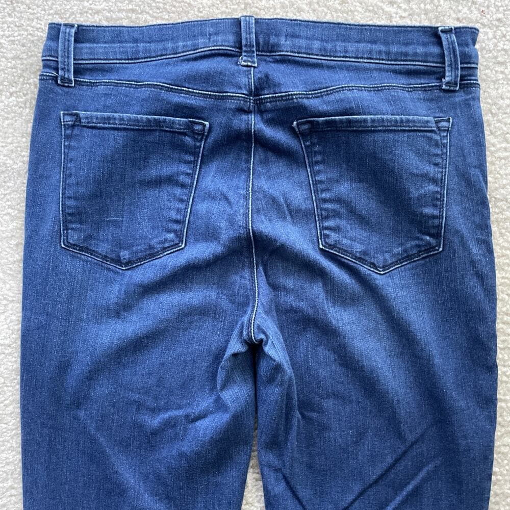 J Brand Midrise Flared Button Detail Hem Charlene Delight Blue Jeans Women Sz 31 - Thumbnail 9