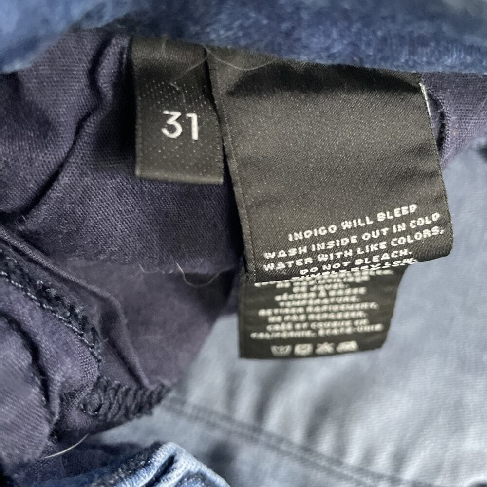 J Brand Midrise Flared Button Detail Hem Charlene Delight Blue Jeans Women Sz 31 - Thumbnail 3