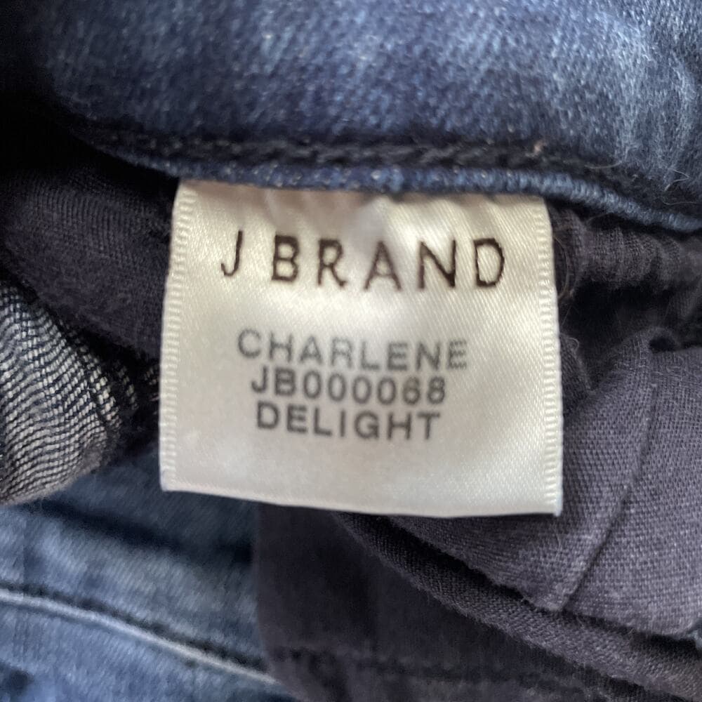 J Brand Midrise Flared Button Detail Hem Charlene Delight Blue Jeans Women Sz 31 - Thumbnail 2