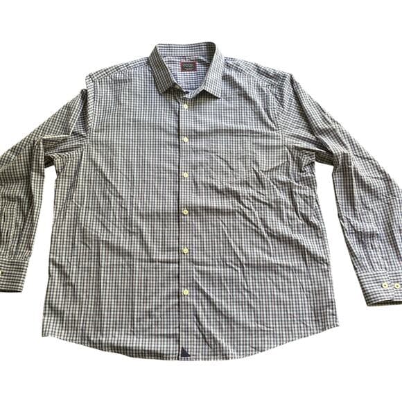 UNTUCKit Men’s XXL Plaid Button Down Shirt Long Sleeve Stretch Nylon Blue Pink - Thumbnail 12