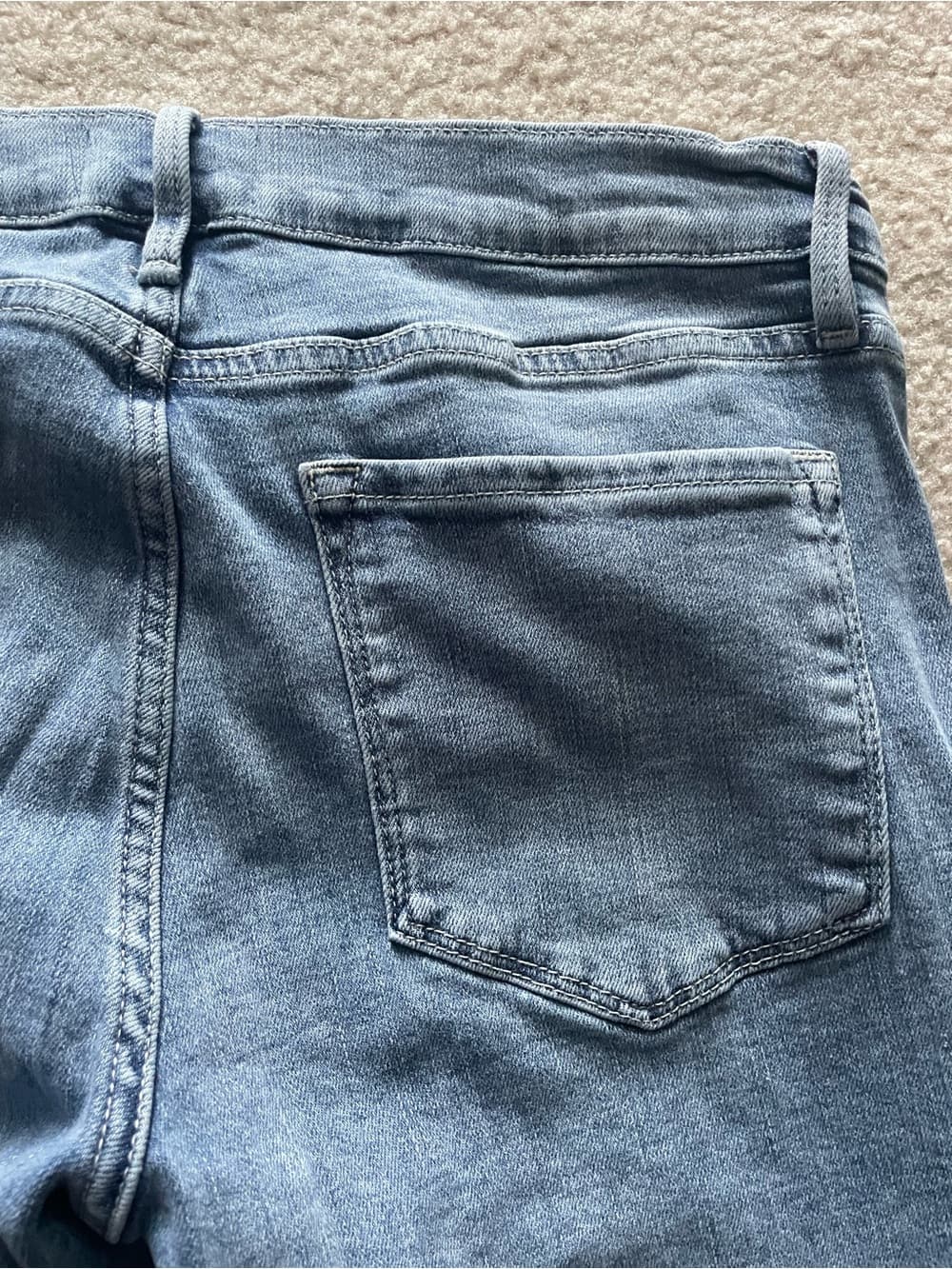 Frame Le Garcon Denim Women's Skinny Jeans in Medium Light Blue Size 27 - Thumbnail 7