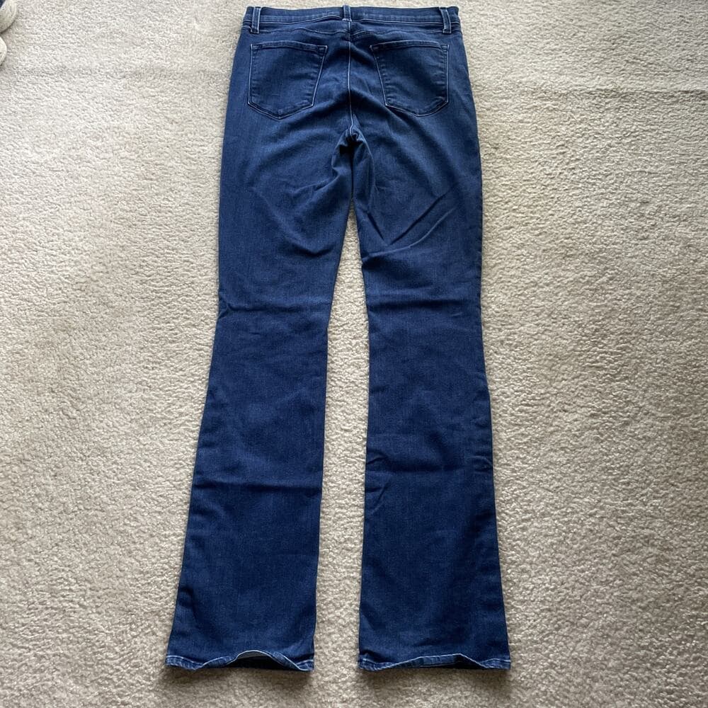 J Brand Midrise Flared Button Detail Hem Charlene Delight Blue Jeans Women Sz 31 - Thumbnail 8
