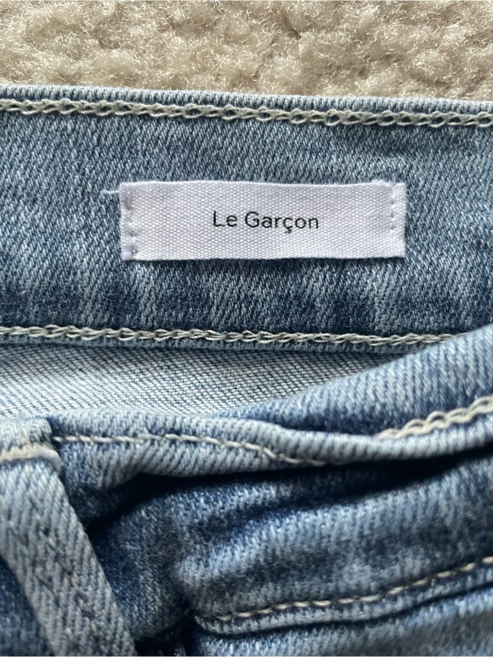 Frame Le Garcon Denim Women's Skinny Jeans in Medium Light Blue Size 27 - Thumbnail 2